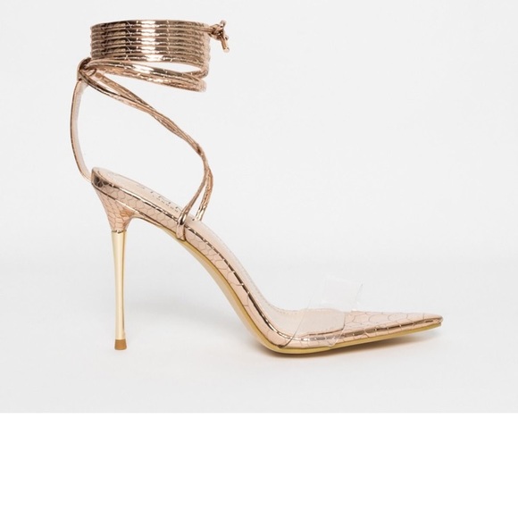 Rose gold heels - Picture 2 of 3